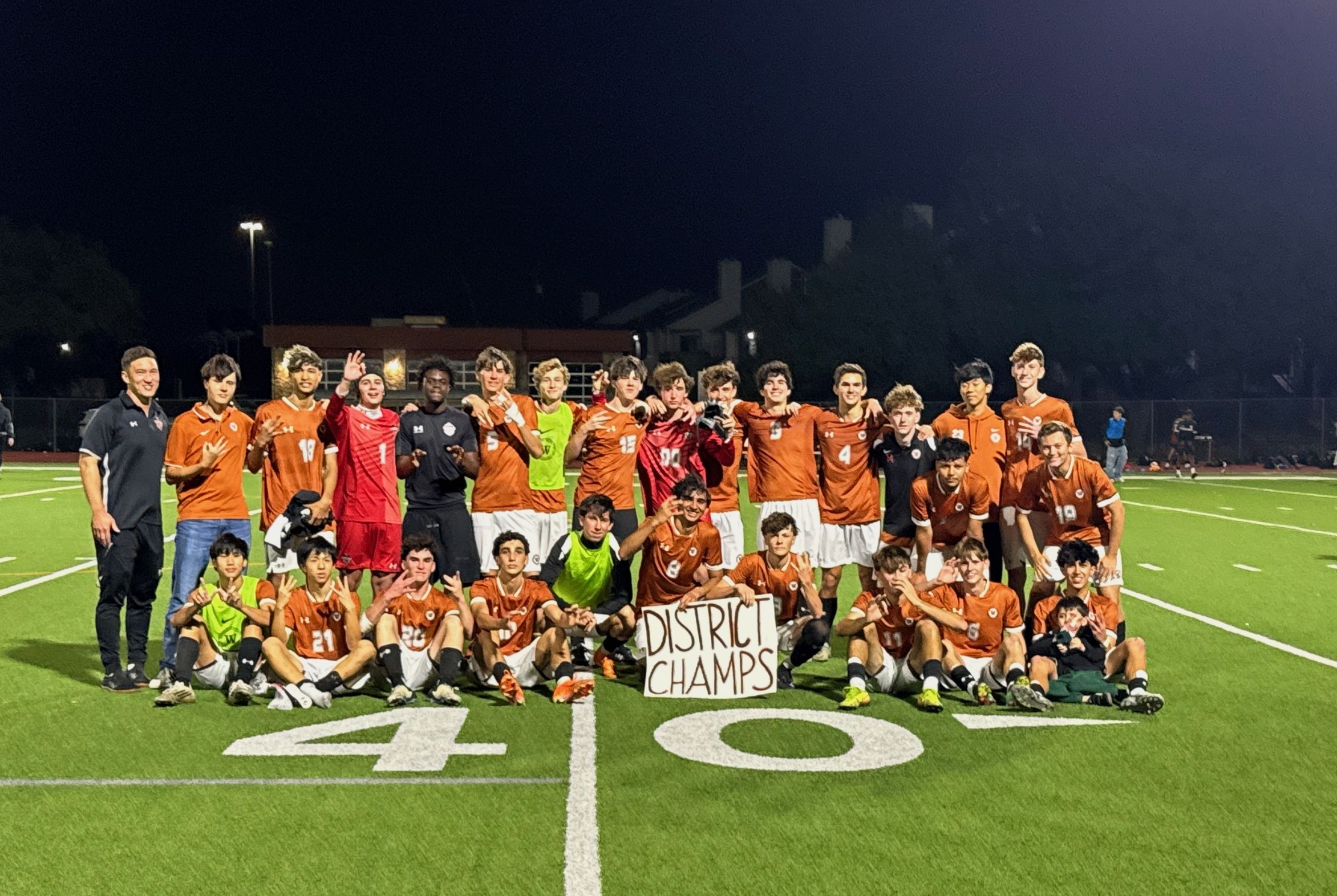 Men's Soccer District Champs 25-6A